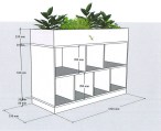 Kieskast met plantenbak klein Tangara Groothandel Kinderopvang en kinderdagverblijf inrichting01